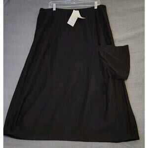 Eileen Fisher Black Midi Skirt